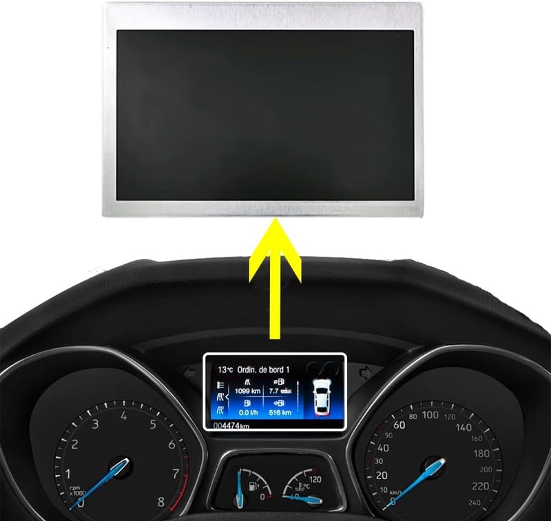 CULMKARI شاشة LCD ملونة تناسب فورد 2014-2016 إيسكيب 2013-2016 فوكوس عداد سرعة 150 ميل في الساعة يستبدل LQ042T5DZ11 LQ042T5DZ13A - Image 1